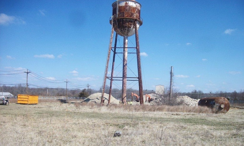 The U.S. Army Corps of Engineers, Huntsville Center’s Facilities Reduction Program completed a project to demolish a water tower that was originally part of an old boiler plant at Aberdeen Proving Ground, Md.