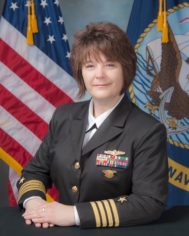 Captain Amy Burin, Space and Naval Warfare Systems Center Atlantic commanding officer	
