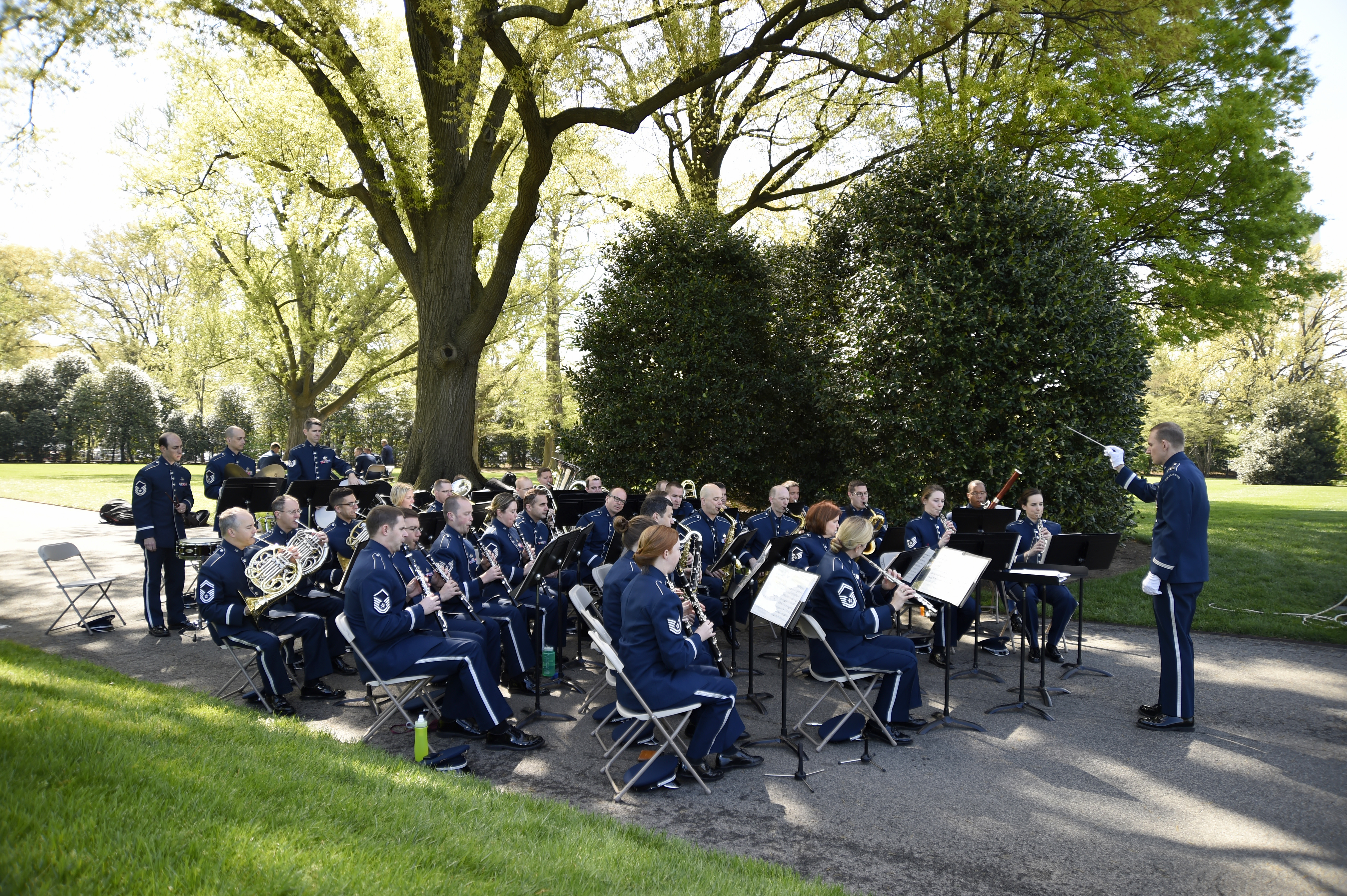 Air Force Band Performs At White House