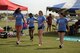 Members of the 56th Dental Squadron dance to pass the time during the Viking Challenge. The Viking Challenge is a 10-hour-long relay marathon to raise money for the Enlisted Scholarship Fund. The Luke Air Force Base commissary donated $300 in food and gifts for the event. (U.S. Air Force photo by Staff Sgt. Staci Miller)