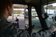 An Airman assigned to the 20th Logistics Readiness Squadron fuels management flight stops a fuel truck at behind and F-16CM Fighting Falcon at Shaw Air Force Base, S.C., April ,6 2015. The LRS fuels management flight Airmen have an approximate nine-minute response time to an F-16 after receiving an order for jet fuel. (U.S. Air Force photo by Senior Airman Jensen Stidham/Released)