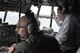Dallas Gerber, State Director for Representative Bob Gibbs of Ohio’s 7th District, looks out the flight deck windows of an Air Force Reserve C-130H Hercules tactical cargo, assigned to the 910th Airlift Wing, based here, while a 910th aircrew flies the aircraft during a Congressional Flight, April 10, 2015. Staff personnel from the offices of four members of Ohio’s U.S. House of Representatives delegation and Ohio’s senior U.S. Senator participated in the flight which departed from and returned to YARS. According to Depart of Defense (DoD) regulations, these flights are held in the best interest of DoD, Air Force (AF) and Air Force Reserve Command (AFRC) public affairs objectives and the invited congressional members or staffers can make positive contributions to the public's understanding of the roles and missions of the DoD, AF and AFRC. (U.S. Air Force photo/Master Sgt. Bob Barko Jr.)