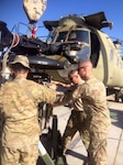 Soldiers, from 1100th Theater Aviation Sustainment Maintenance Group, a Maryland National Guard unit from Edgewood, Maryland, retrograde 16 airframes and $260 million in Class IX equipment from theater during their nine-month deployment in Afghanistan.