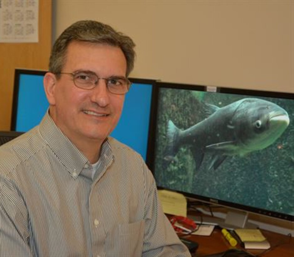 Dr. Martin Schultz, EL research environmental engineer, serves as project team leader in developing, organizing, and executing work under the Environmental DNA Calibration Study (ECALS) probabilistic modeling objective.  This research focuses on developing methods to make probabilistic statements about the potential sources of eDNA detected in monitoring samples and the presence of live fish in the Chicago Area Waterways System