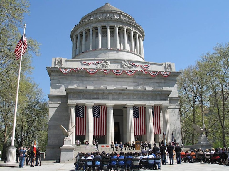 The General Grant National Memorial Monument in New York City - The final resting place of Ulysses S. Grant, Commanding General of the Union Army and President of the United States and his wife, Julia is the largest mausoleum in North America. The granite and marble structure is the largest mausoleum in North America.  