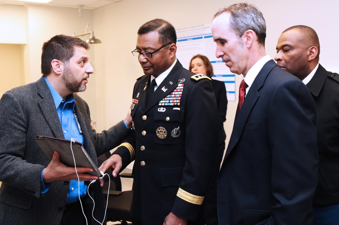 In January, Lt. Gen. Thomas Bostick, USACE Chief of Engineers, visited Charleston to talk with employees, visit the recently completed Mental Health Research Facility at the Veteran's Affairs Hospital, and take a harbor tour of Charleston Harbor.