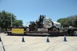 The wreckage of a semi-truck was on display April 27-29 for all motorists entering Joint Base San Antonio-Randolph as part of a JBSA-wide demonstration to promote safety among motorists when crossing railroad tracks. The display is a partnership between the 502nd Air Base Wing, Union Pacific Railroad and Ainsworth Trucking, owner of the semi-truck. The display will be at JBSA-Fort Sam Houston April 30 to May 3 and at JBSA-Lackland May 17-23. The accident involving the Union Pacific train and the Ainsworth Trucking semi-truck occurred May 11, 2012, when the semi failed to properly stop at a highway-rail grade crossing south of Encinal, Texas.  (U.S. Air Force photo by Joel Martinez)

