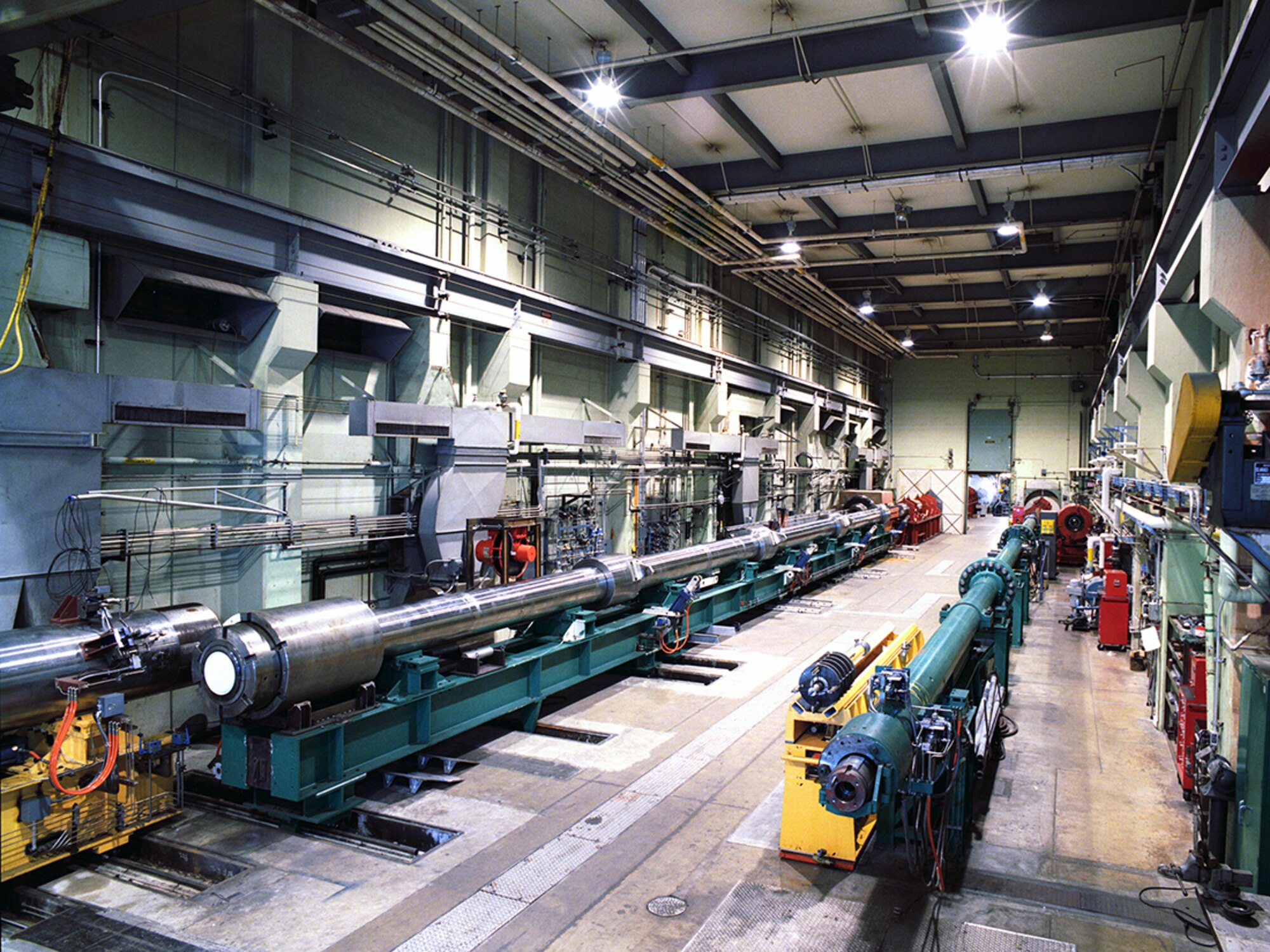 A technology project is taking place in Range G at AEDC to prepare for advanced hypersonic testing. Pictured here is the inside of the Range G impact and ballistic launch facility.