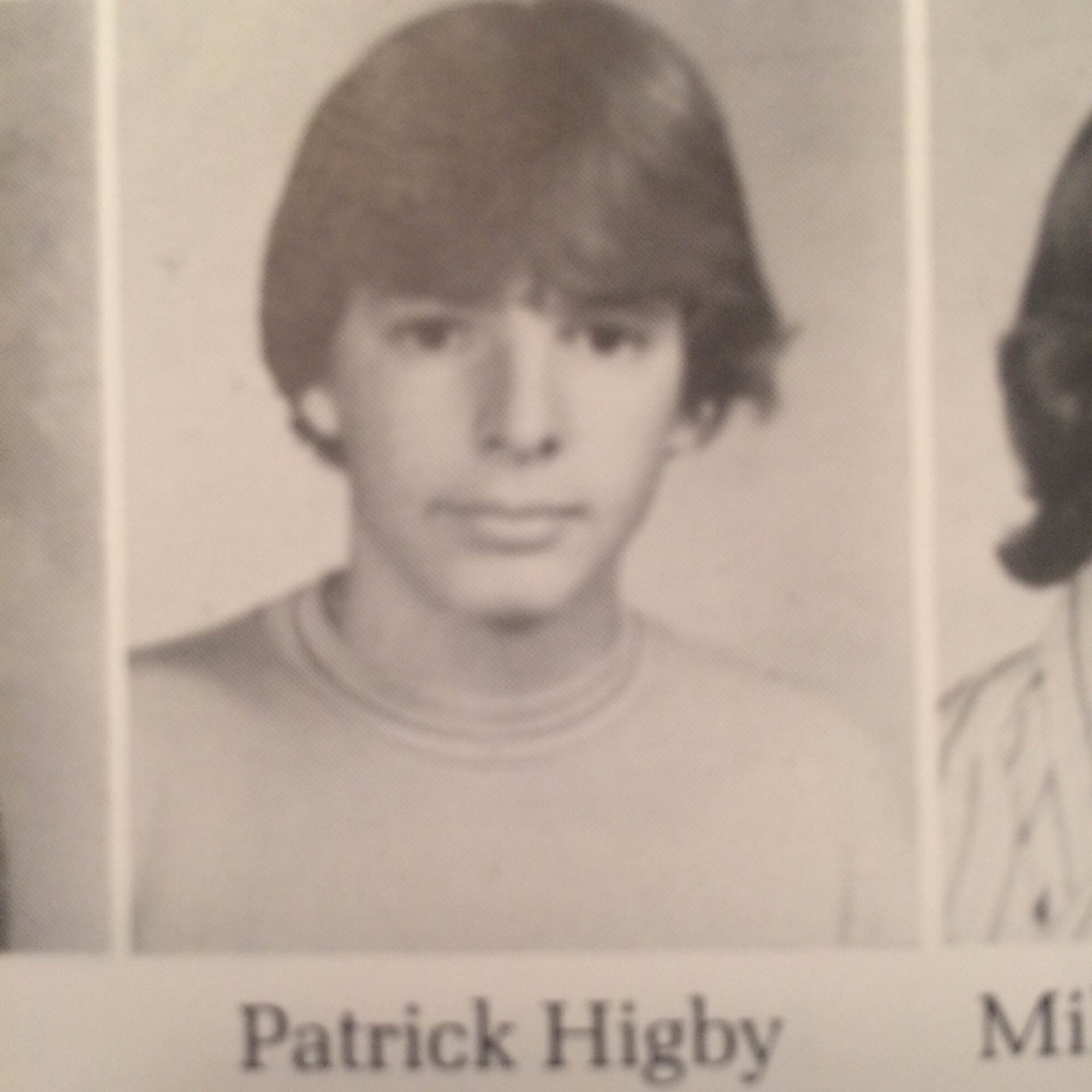 Photo of Brig. Gen. Patrick Higby, 81st Training Wing commander, center, in high school. 