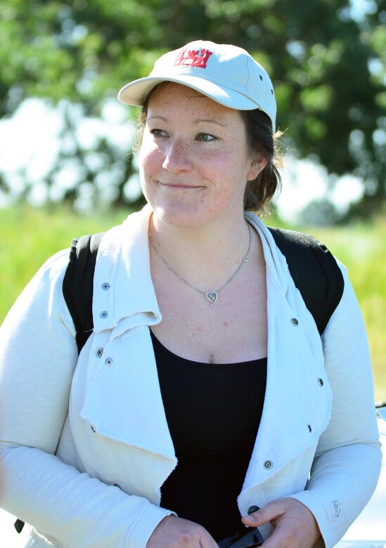 Sophie Menard, a doctoral student of economics at the University of Versailles, France, viewed a variety of biodiversity mitigation sites in Northern California, accompanied by members of the U.S. Army Corps of Engineers Sacramento District regulatory team.