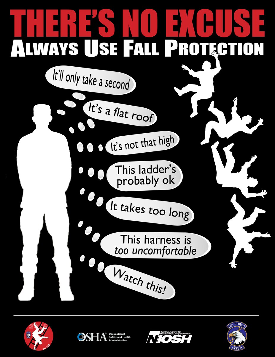 Air Force Ground Safety focuses on fall protection > Air Force Safety