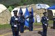Members of the Air Guard performed color guard duties for the Vietnam War 50th Anniversary Commemoration Event, opening ceremonies, July 11, at Bradley Air National Guard Base in East Granby. (Photo by Staff Sgt. Benjamin Simon, JFHQ Public Affairs)