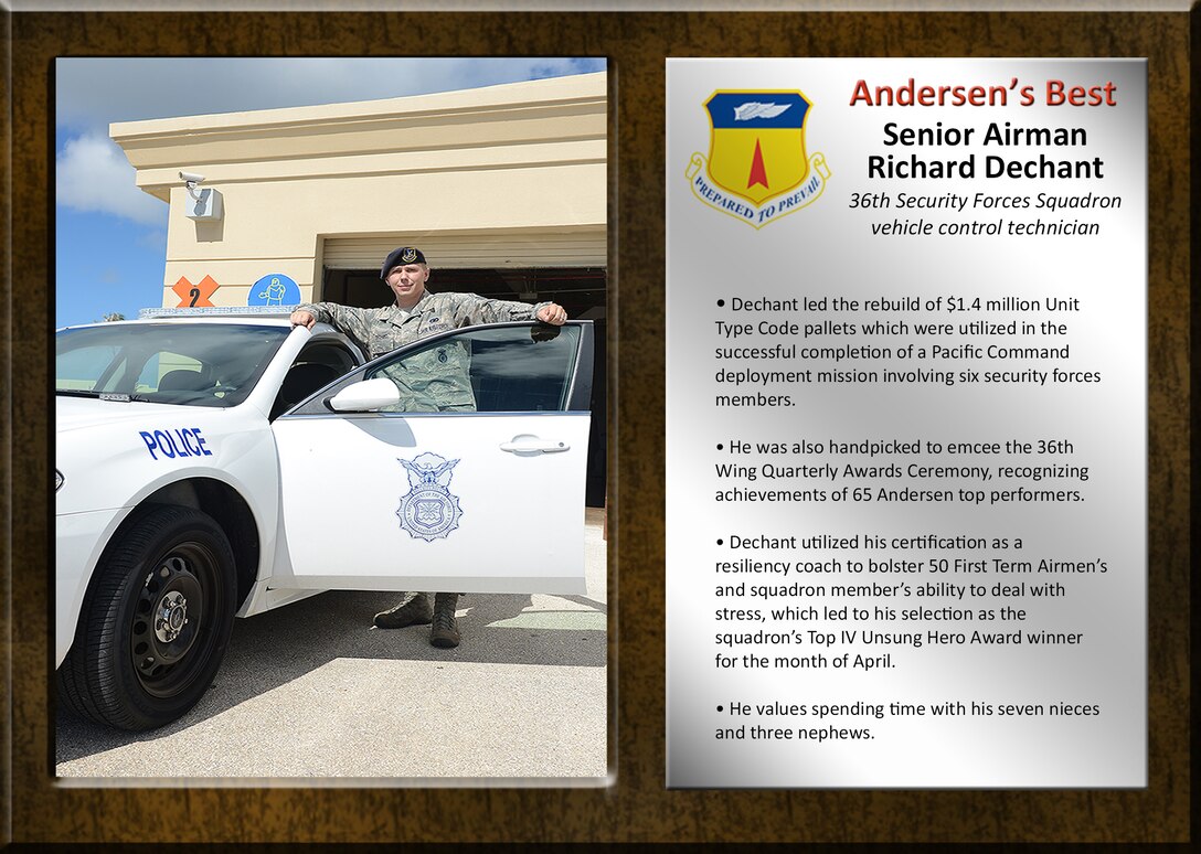 Team Andersen's Best: Senior Airman Richard Dechant