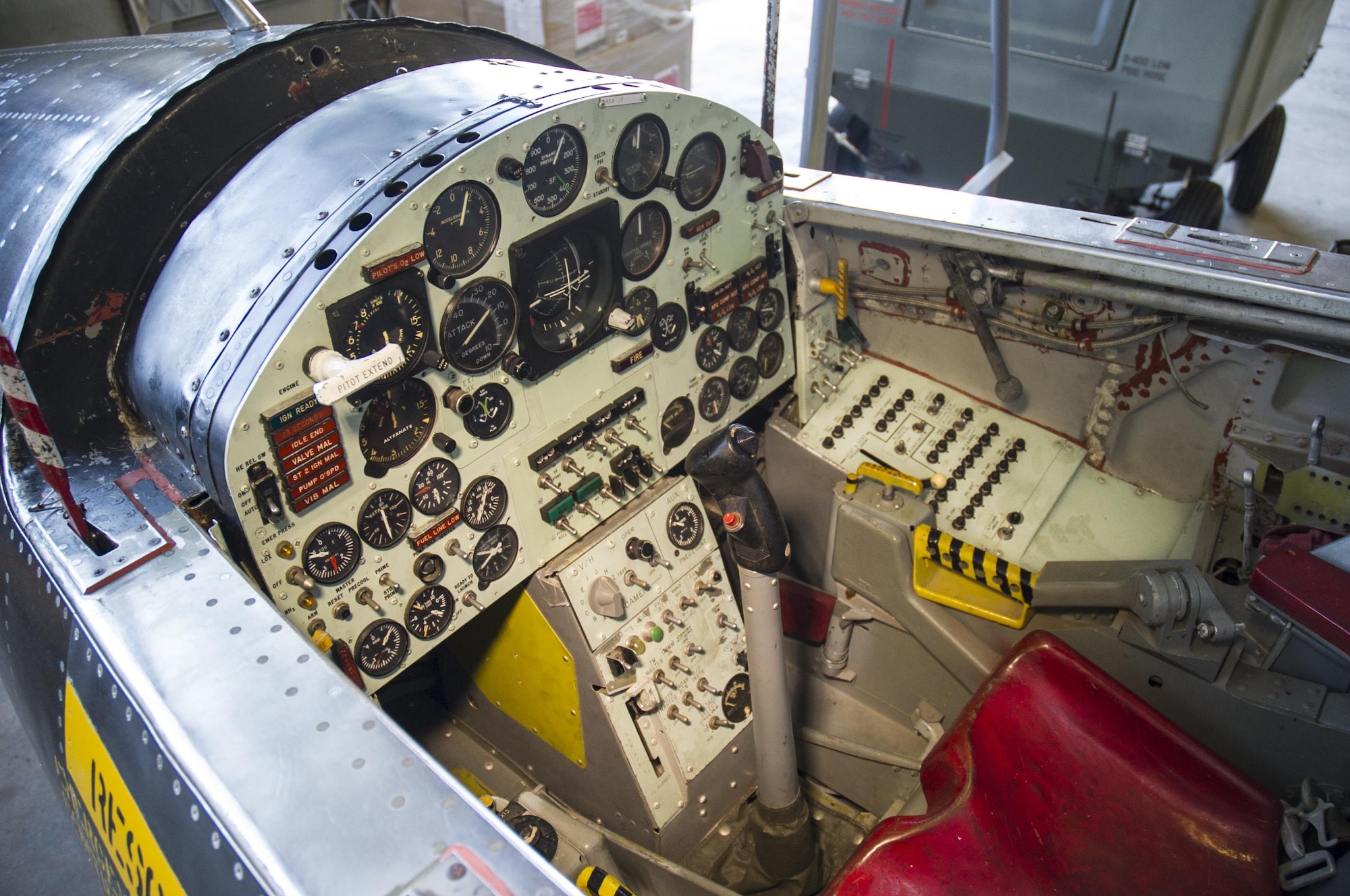 DAYTON, Ohio -- North American X-15A-2 cockpit at the National Museum of the United States Air Force. (U.S. Air Force photo)