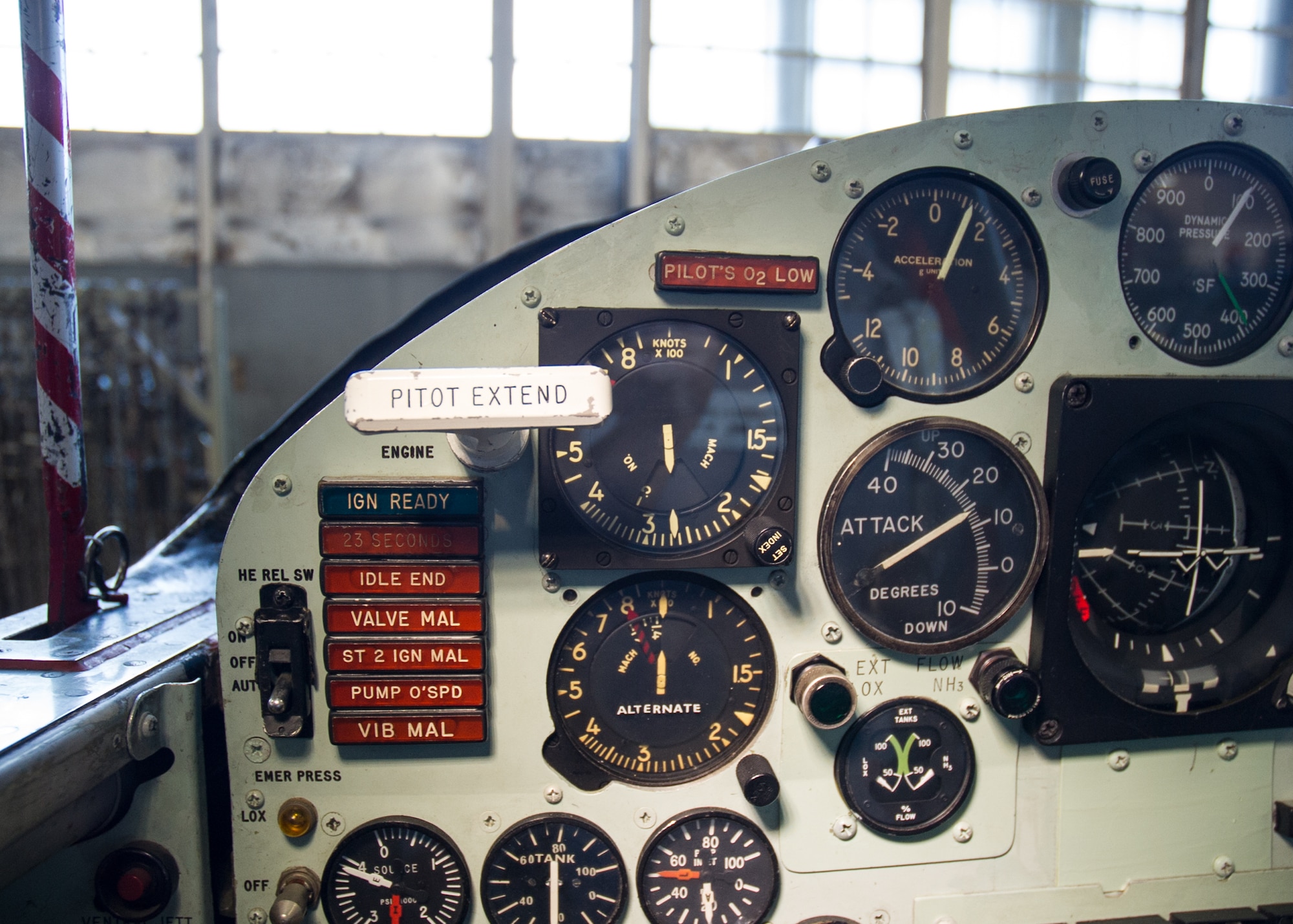 DAYTON, Ohio -- North American X-15A-2 cockpit at the National Museum of the United States Air Force. (U.S. Air Force photo)