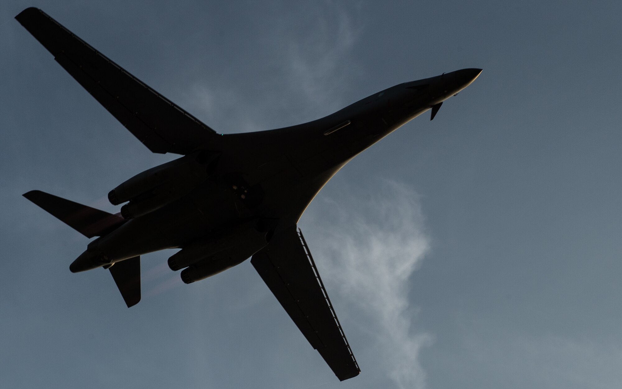 A B-1 bomber is scheduled to fly over over Main Street in Sturgis, S.D., at 3 p.m., Aug. 4 as part of the 15th Annual Veterans Recognition Ceremony. The flyover will cap off an event formally recognizing four South Dakota veterans - one each from World War II, the Korean War, Vietnam War and Gulf War - and their families for their service. (U.S. Air Force photo by Staff Sgt. Perry Aston/Released)

