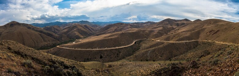 The Owyhee Mountain Range lies on the edge of Idaho covering 40 miles and reaching more than 8,000 feet above sea level. At just over an hour from Mountain Home Air Force Base, families and children of all ages can find something they like to do in its lush valleys and towering peaks. (U.S. Air Force photo by Airman 1st Class Connor J. Marth)