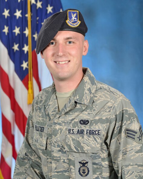 Senior Airman Kory D. Pelletier, 66th Security Force Squadron, was named the Commandant Award winner during the Airman Leadership School graduation ceremony at the Minuteman Commons July 31. This award is presented to a student who displays all the characteristics of an effective leader, but is not based on academic performance. The ALS commandant is the final determining factor who is presented this award. (U.S. Air Force photo by Linda LaBonte Britt)