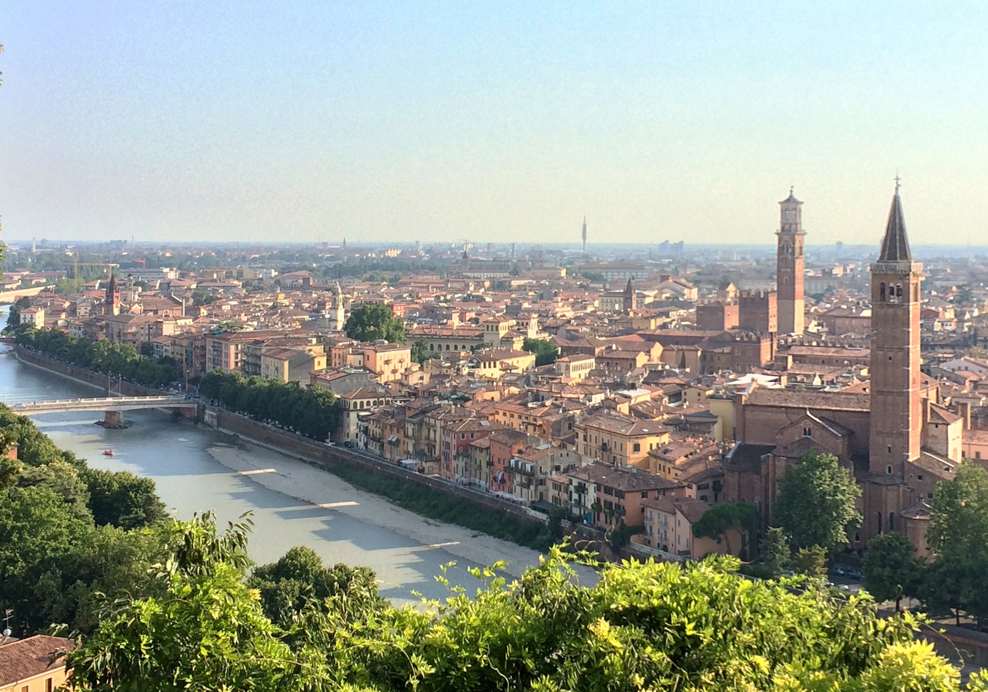 Catch a bird’s eye view of Verona, Italy, from St. Peter’s castle. The city is host to dozens of tourist attractions that can all be seen in a day’s time. (U.S. Air Force photo by Staff Sgt. R.J. Biermann/Released)