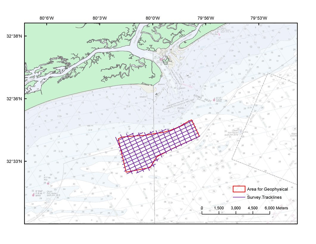 The Charleston District is currently working with Coastal Carolina University in searching for a new sand source for future beach renourishments on Folly Beach and for emergencies.