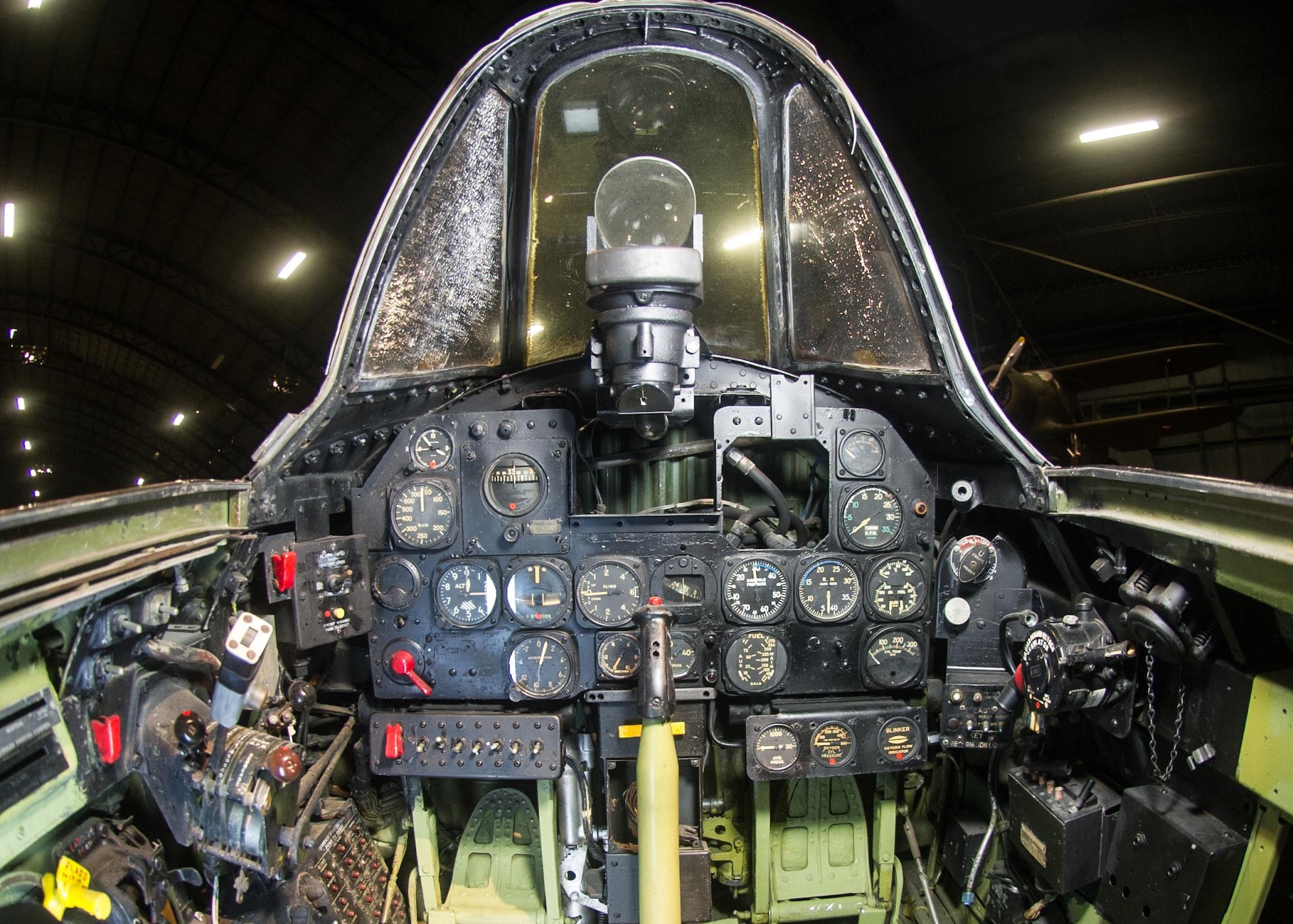 DAYTON, Ohio -- Republic P-47D cockpit at the National Museum of the United States Air Force. (U.S. Air Force photo)