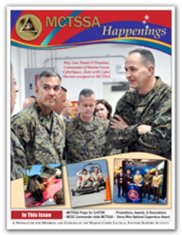 A Newsletter for member and families of the Marine Corps Tactical System Support Activity