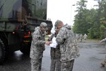 Maryland National Guard members respond to Hurricane Irene.