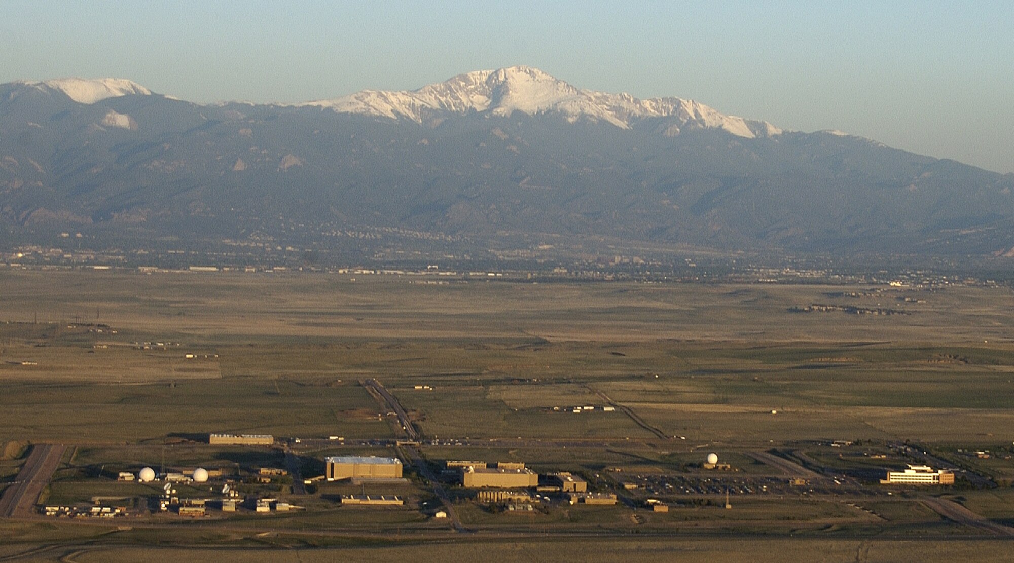 The Army Corps of Engineers, in conjunction with the Air Force Civil Engineer Center, recently released a request for proposals for a base-wide energy savings performance contract at Schriever Air Force Base, Colorado. The ESPC is to be a “fence-to-fence” project, meaning energy service companies interested in the project should consider every possibility when assessing and proposing energy conservation measures. (U.S. Air Force photo/Released)