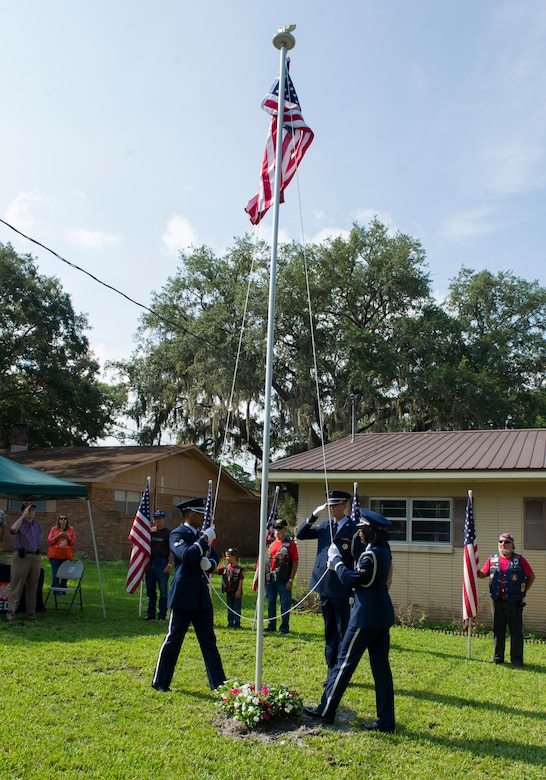 The Gift Of Pride Tyndall Home Depot Donate Flagpole To Local