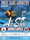 Joint Base Andrews, Md., free public air show flier featuring the P-51 Mustang Sept. 19, 2015. (U.S Air Force graphic/Airman 1st Class Philip Bryant)