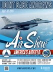 Joint Base Andrews, Md., free public air show flier featuring the 113th Wing's F-16 Fighting Falcon Missing Man Formation Sept. 19, 2015. (U.S Air Force graphic/Airman 1st Class Philip Bryant)