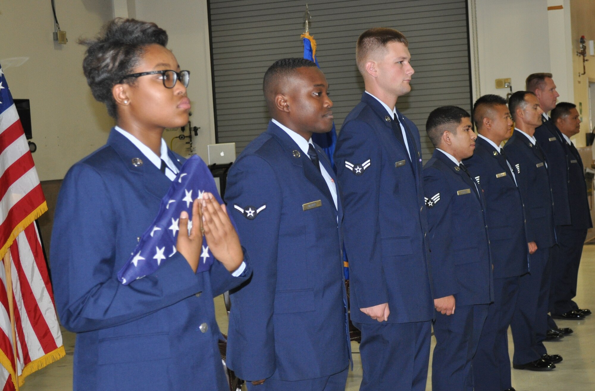 TRAVIS AIR FORCE BASE, Calif. -- The 349th Air Mobility Wing maintenance community turned out to honor Senior Master Sgt. Richard "Randy" Robb at his retirement July 25, 2015, after serving 33 years. (U.S. Air Force photos/Ellen Hatfield)