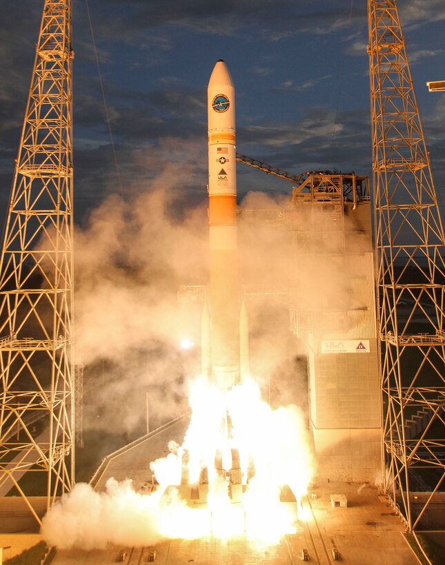 The U.S. Air Force's 45th Space Wing successfully launched a United Launch Alliance-built Delta IV rocket at 8:07 p.m. EDT from Space Launch Complex 37B carrying the seventh Wideband Global Satcom (WGS) satellite, July 23, 2015. (Photo by United Launch Alliance)
