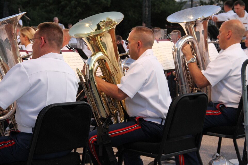 The Marine Band tuba section performed during a Summer Fare concert at the U.S. Capitol on Aug. 10, 2011. (U.S. Marine Corps photo by Gunnery Sgt. Amanda Simmons/released)