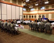 General Mark A. Welsh III, United States Air Force Chief of Staff, visited Malmstrom Air Force Base Aug. 3, 2015, to speak with junior and senior commanders regarding matters of morale and quality of life. During the visit, Welsh heard their opinions on recently implemented changes to the force and what they as local leaders believe is working. (U.S. Air Force photo/Airman 1st Class Collin Schmidt)