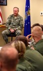 General Mark A. Welsh III, United States Air Force Chief of Staff, visited Malmstrom Air Force Base Aug. 3, 2015, to speak with junior and senior commanders regarding matters of morale and quality of life. During the visit, Welsh heard their opinions on recently implemented changes to the force and what they as local leaders believe is working. (U.S. Air Force photo/Airman 1st Class Collin Schmidt)