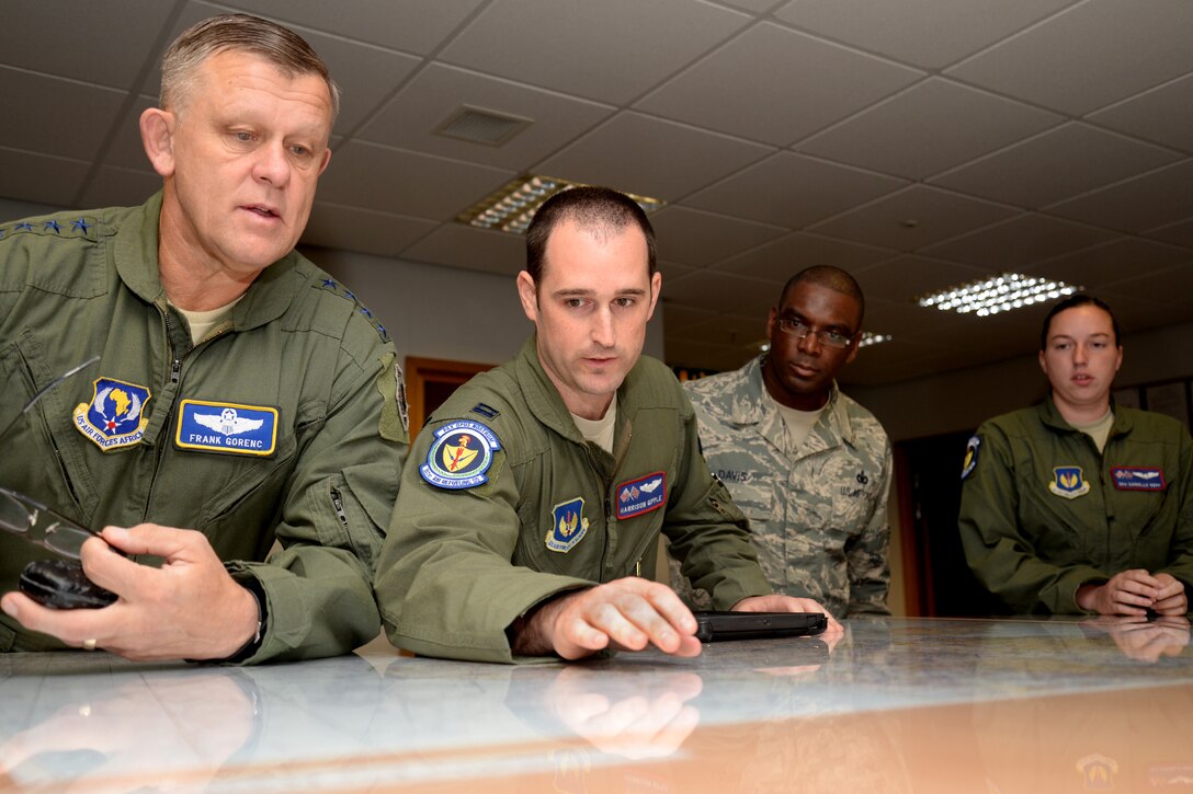 USAFE-AFAFRICA leaders fly with Team Mildenhall