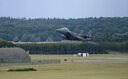 An F-15E Strike Eagle assigned to the 492nd Fighter Squadron takes off from Royal Air Force Lakenheath, England, July 28, 2015. The 48th Fighter Wing produces an average of 32 sorties throughout the day to maintain training requirements. (U.S. Air Force photo/Senior Airman Trevor T. McBride)