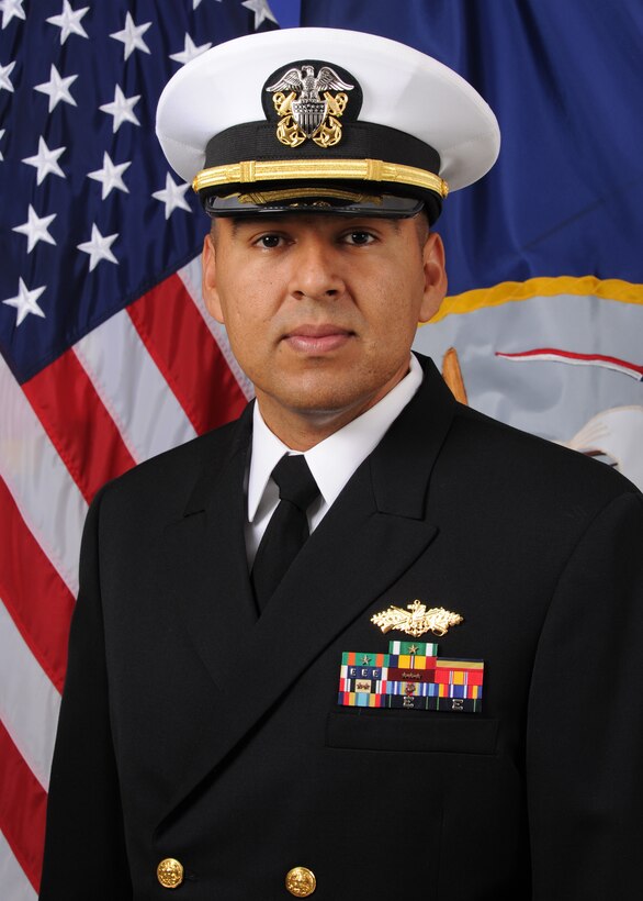 The Center for Seabees and Facilities Engineering Detachment at Sheppard gained a new officer to command their Navy unit July 29, 2015. Los Angeles native Lt. j.g. Leonardo Calderon arrived to Sheppard for the second time in his career from Port Hueneme, Calif. 
