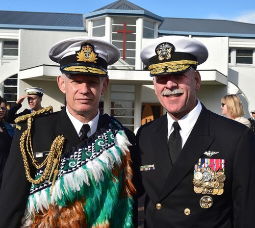 Admiral Swift is being hosted by New Zealand’s Chief of Navy, Rear Admiral Jack Steer, ONZM. 