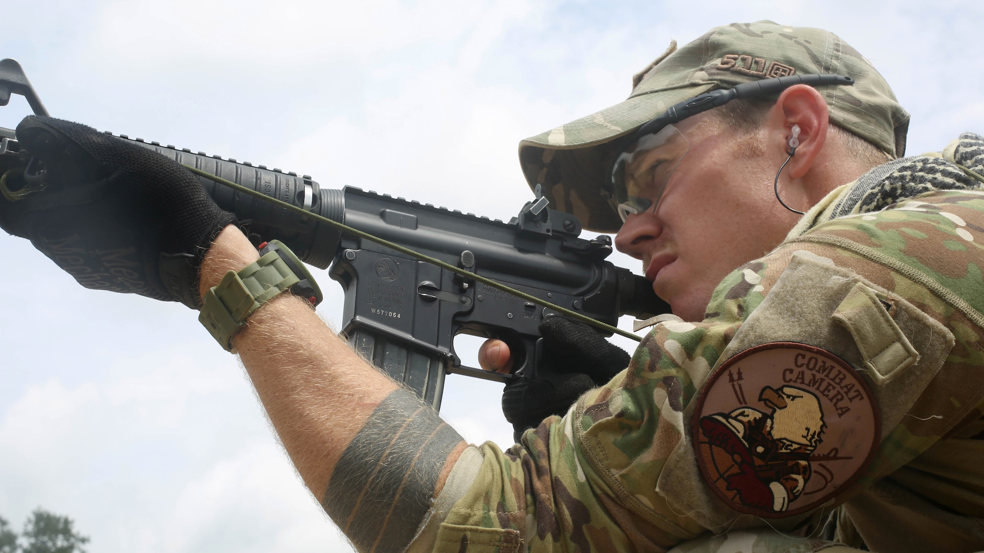 Air Force Staff Sgt. Sam Weaver, a Combat Camera Airman, assigned to the 1st Combat Camera Squadron, shoots his M4 carbine rifle during the 3rd Annual Spc. Hilda I. Clayton Best Combat Camera (COMCAM) Competition qualification range at Fort George G. Meade, Md., July 14, 2015. Weapons qualification is conducted on day two of the Spc. Hilda I. Clayton Best COMCAM Competition, where teams of two compete throughout a weeklong event that assesses the technical and tactical skills of visual information personnel. The Competition is established in honoring fallen combat camera Soldier Spc. Hilda I. Clayton, who gave her life July 2, 2013, in Afghanistan as a part of Operation Enduring Freedom. (U.S. Army photo / Staff Sgt. Kwadwo Frimpong) 



3 of 3
DOWNLOAD HI-RES  /   PHOTO DETAILS 


U.S. Air Force Staff Sgt. Sam Weaver, a Combat Camera Airman, assigned to the 1st Combat Camera Squadron, shoots his M4 carbine rifle during the 3rd Annual Spc. Hilda I. Clayton Best Combat Camera (COMCAM) Competition qualification range at Fort George G. Meade, Md., July 14, 2015. Weapons qualification is conducted on day two of the Spc. Hilda I. Clayton Best COMCAM Competition, where teams of two compete throughout a weeklong event that assesses the technical and tactical skills of visual information personnel. The Competition is established in honoring fallen combat camera Soldier Spc. Hilda I. Clayton, who gave her life July 2, 2013, in Afghanistan as a part of Operation Enduring Freedom. (U.S. Army photo by Staff Sgt. Kwadwo Frimpong/Released)
    

 

Share on facebook
 

More Sharing Services
 

Share on twitter
 

  

PRINT | E-MAIL