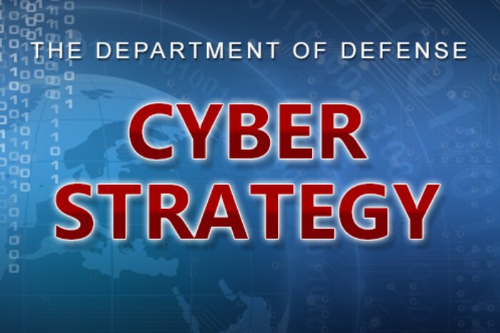 The Department of Defense cyber strategy guides the development of DoD's cyber forces and seeks to strengthen cyber defense and cyber deterrence posture. It focuses on building cyber capabilities and organizations for DoD's three primary cyber missions.