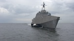 150630-N-IJ355-002 (June, 30, 2015)- The future USS Jackson is the sixth littoral combat ship (LCS) to be delivered to the Navy, the third of the Independence variant to join the fleet.