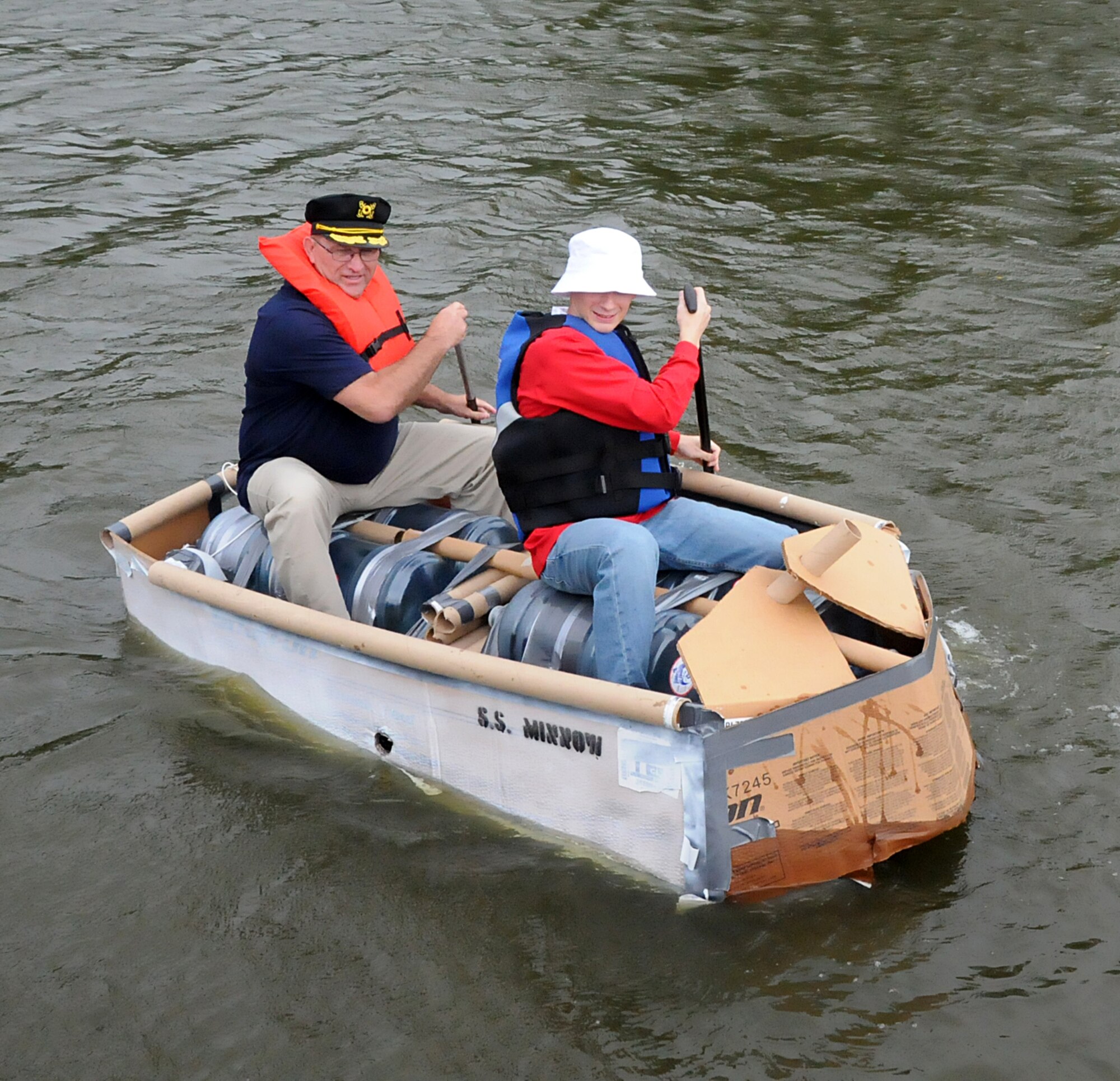 The 203rd Red Horse Squadron held their annual Family Day event at the State Military Reservation, Camp Pendleton, Virginia Beach, Virginia, August 8, 2015. Airmen took a break from normal operations and training to recognize the support family members provide to the Guard and show them what they do in their job as a Virginia Air Guard Member. Family day events included an Airman and Family Readiness Brief,  a boat regatta, lunch and numerous events on the oceanfront. (U.S. Air National Guard photo by Capt. Craig Carper/Released)
