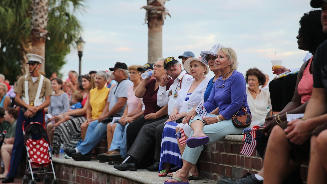Marines, veterans and civilians gathered at Waterfront Park in downtown Beaufort, S.C. for a Vietnam Veterans Tribute, Aug 8. The event was organized by veteran services to give Vietnam War veterans the welcome that many of them never received.
