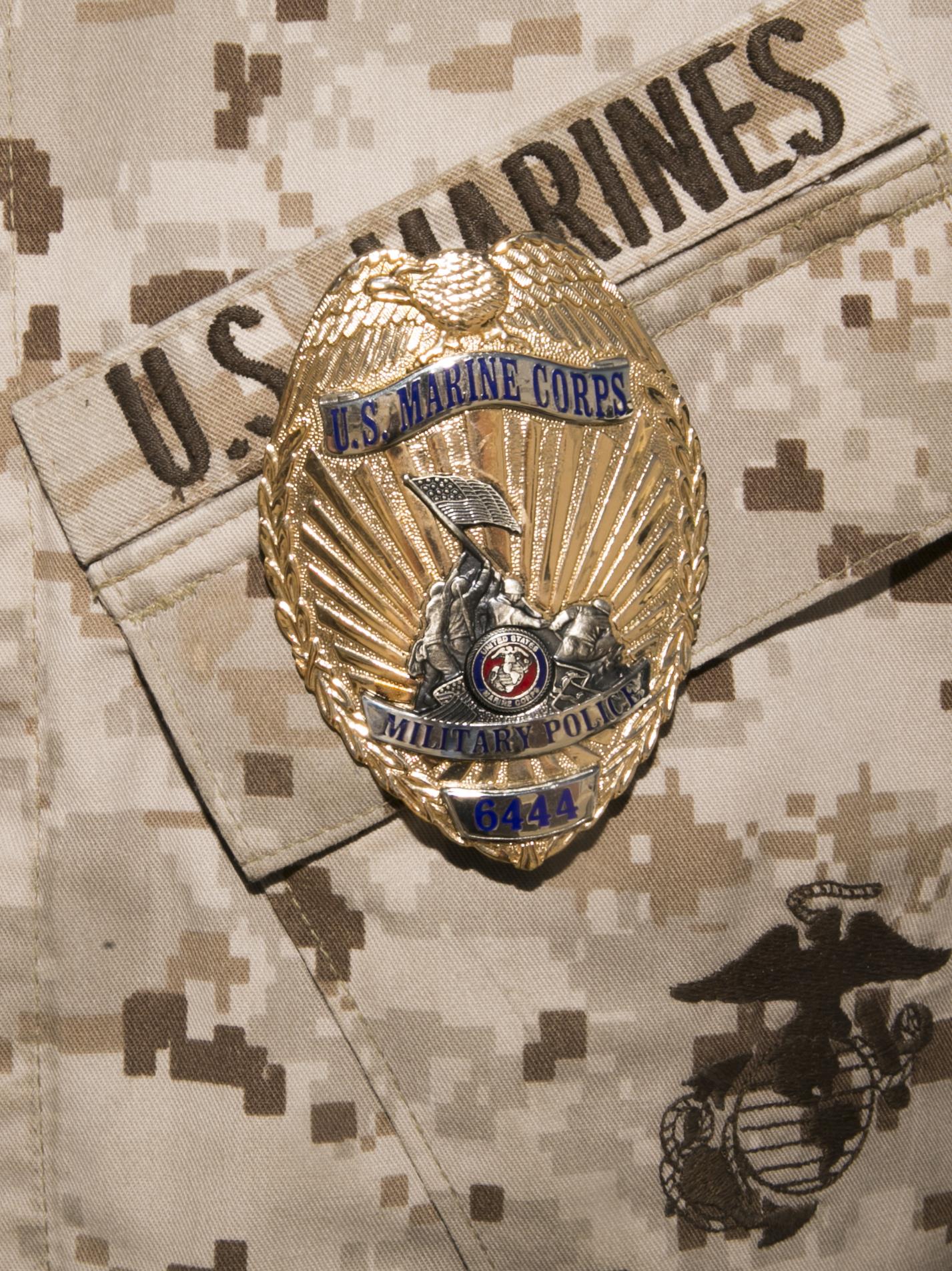 Usmc military police badge