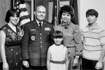 Master Sgt. John E. “Jack” Burns and his family at his Air Force retirement ceremony in December 1981. 