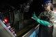 Airman 1st Class Danielle Harrington, a 2nd Maintenance Squadron nondestructive inspection apprentice, inspects a part prior to using a magnetic particle machine at Barksdale Air Force Base, La., July 21, 2015. NDI interprets and evaluates aircraft and equipment defects the visual eye can’t see without dismantling the whole component. (U.S. Air Force photo/Senior Airman Jannelle Dickey)