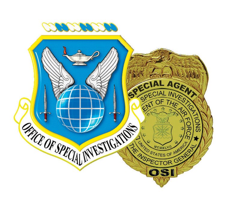 AFOSI organizational shield and badge