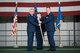 Lt. Col. Ralph Baker assumes command of the 940th Aerospace Medicine Squadron from Col. John Trnka, Jr., 940th Wing commander Aug. 2, 2015 at Dock 6, Beale Air Force Base, Calif. The squadron is responsible for the medical readiness of more than 1,100 reservists, including five geographically separated units. (U.S. Air Force photo by Staff Sgt. Brenda Davis/Released)